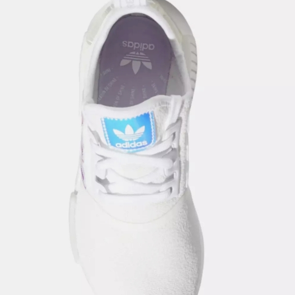 ADIDAS WHITE IRIDESCENT WOMENS SHOES - Picture 9 of 10